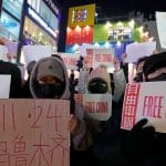 中国学生在首尔举行声援集会，把抗议目标对准北京
