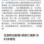 11 月 19 日北京新增本土感染「69+552」，新增 1 例死亡病例，目前疫情情况如何？