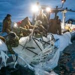 美海军公布首批打捞中国气球残骸照片