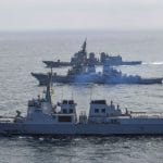 美韩日举行联合海军导弹防御演习