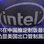 英特尔在中国推定制版最新AI芯片凸显美国出口管制漏洞