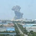 山东高密一化工厂发生爆炸，生态环境部门第一时间到现场监测