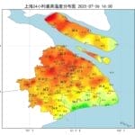 上海今年第14个高温日定格在37.8℃，下周酷暑缓解阵雨增多
