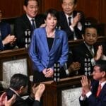 高市早苗成功当选日本宪政史上首位女首相